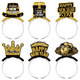 thumbnail image 3 of Sombrero de año nuevo con temática de oro negro para niños y adultos, decoración para fiestas de año nuevo, accesorios para fotos, diadema, 3 of 5