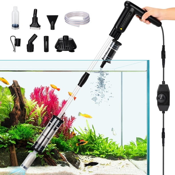 Limpiador de grava para acuario AQQA 18 W 7 en 1