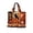 Orange, variant on Halloween Quilted Tote Bag With Black Cat Witch Hat And Pumpkin Design For Daily Use Travel Work Fitness(Black-43X40Cm)