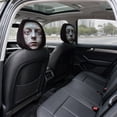 thumbnail image 5 of Ghosts Car Headrest Cover, Scary Face Printing Car Seat Headrest Protector, Washable Auto Head Rest Pillow Cover for Sedan Van Truck, Universal Vehicle Interior Accessories H, 5 of 7