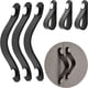 thumbnail image 1 of Pack de 6 tiradores para muebles de piel, tiradores para muebles de piel de 137 x 25 mm, estilo moderno, 1 of 5