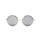 thumbnail image 1 of Gafas de sol reflectantes redondas con montura de metal vintage Gafas de sol con espejo circular Gafas para hombres Mujeres (montura plateada con lente plateada agua), 1 of 2