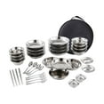 thumbnail image 2 of Stainless Steel Plates and Bowls Camping Set Durable for Party Hiking Picnic 36pcs, 2 of 10