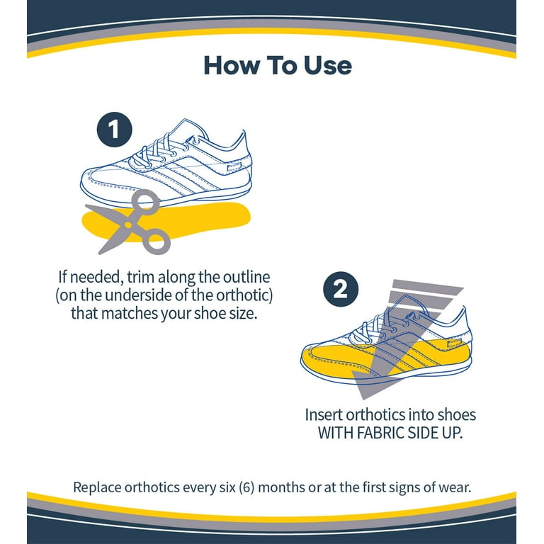 Dr. Scholl's Pain Relief Orthotics for Lower Back Pain for Men, 1 Pair Size  8-15 