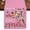 Pink, variant on Giraffes Flowers Burlap Cotton Table Runner 13x48 Inches Long, A Girl Who Likes Giraffes Elegant Animals Black Farmhouse Table Runners, Outdoor Dining Tablecloths Decor for Baby Shower/Party/Wedding