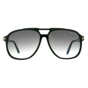 Tom Ford FT 0753 Acetate Mens Aviator Sunglasses Black 62mm Adult