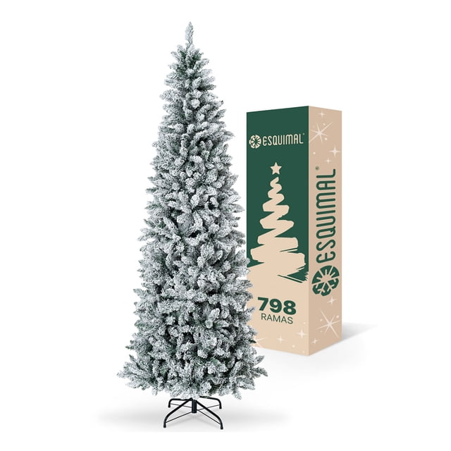 Árbol de Navidad Pino Canadiense Tipo Lápiz, Esquimal (Verde Nevado, 1.80 m)