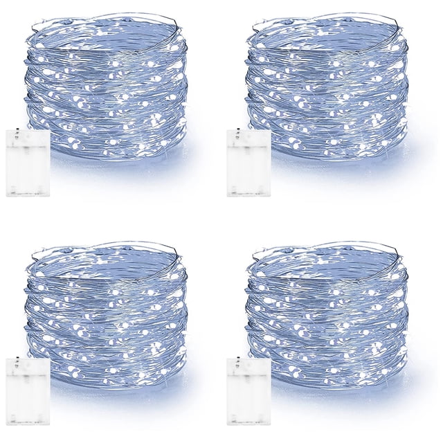 Guirnalda de luces LED deslumbrante, 80 pies, 240 LED, resistente al agua