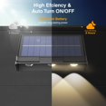 thumbnail image 3 of Paquete de 8 Luces Solares para Cercas Onforu, Exterior, Impermeables IP65, 3 of 7
