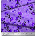 thumbnail image 4 of Soimoi polyester Crepe Fabric Leaves & Floral Artistic Printed Fabric 1 Yard 52 Inch Wide, 4 of 4