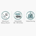 thumbnail image 5 of Zenna Home E40S2ALBN NeverRust Rustproof Dual Mount Curved Stall Shower Rod, 32" to 40", Brushed Nickel, 5 of 5