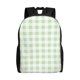 thumbnail image 1 of Fotbe Green Checkboard Mochila de Viaje para Laptop, Mochila Ejecutiva Delgada y Resistente 15.6", 1 of 8