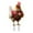 C, variant on hengsof Christmas Chicken Ground Plug Decoration Outdoor Christmas Garden Farm Small Animals Ground Plug Decoration