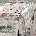 thumbnail image 4 of Newspaper Dog Crate Cover, Retro Style Newspaper Pages with Colorful Ornamental Elements Illustration, Easy to Use Pet Kennel Cover for Dogs, 35" x 23" x 27", Black White Pink, by Ambesonne, 4 of 6