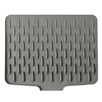 Silicone Dish Drying Mat for Kitchen Counter, Dish Drying Pad, Non-Slip Drain Pad with Built-in Drain, Heat Resistant Stone Drying Mat(15.7" x 118")