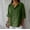 Green, variant on Womens Linen Shirt Women'S Gauze Tops Plus Size Gauze Tops for Women Linen Shirts For Women Summer Cotton Linen V Neck 3/4 Sleeve Tops Beach Blouses Tunic Tops Brown