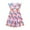 Hot Pink, variant on Tkrady Dress for Girls Spring Summer New Print Breathable Crewneck Fashion Princess Dresses, Sizes 3-9 Years