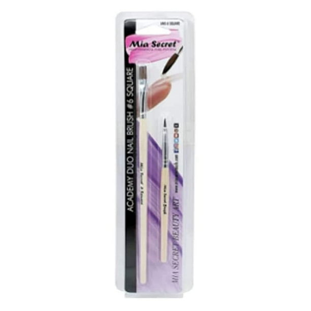 Mia Secret Nail Brush Academy Duo para estudiantes principiantes ¡Elige el tuyo! (4 O)