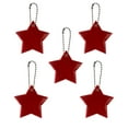 thumbnail image 1 of Agiferg 5PCS Reflective Pendant Outdoor Safety Reflective Pendant Star Shape Safety Reflective Suitable For Backpack Riding Walking Running, 1 of 2