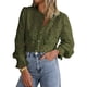 thumbnail image 1 of Camisa de Mujer PRETTYGARDEN de Encaje Manga Larga con Botones M, 1 of 9