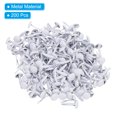 thumbnail image 3 of Uxcell 200 PCS Paper Brass Fasteners Split Pins Pastel Mini Metal Brads, White, 8 x 15 mm, 3 of 6