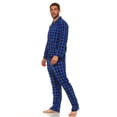 MarCielo Men's Fleece Pajamas, Classic Premium Plaid Flannel Fleece