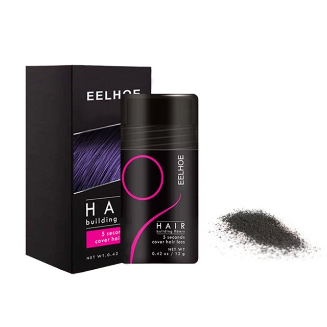 Fibra De Construcción Hair Building Fiber Hair Loss Care Ocultar adelgazamiento (negro natural) Tmvgtek Cuidado Belleza
