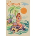 thumbnail image 1 of Carmel, California, Tropical Mermaid (12x18 Wall Art Poster, Room Decor), 1 of 3