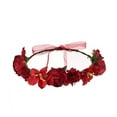 thumbnail image 2 of LSONABXA B Heardband for Women Wreath Crown Headband Garland Women Hairband Flower Headband Women Headscarf for Women, 2 of 2