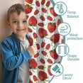 thumbnail image 3 of Blackout Kids Curtains,White Strawberry Plants Fruit Childrens Insulated Curtains Set Of 2,Bedroom Essentials,Toddler Room Decor 42x63in(106x160cm), 3 of 4