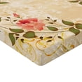 thumbnail image 2 of Ambesonne Vintage Fitted Sheet 2 Pcs Set, Leaves Roses Floral, Full, Yellow Green Pink, 2 of 3