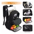 thumbnail image 3 of Mochila para portátil con almuerzo antirrobo a prueba de agua marca modelo, 3 of 5