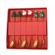 thumbnail image 1 of Juego de cucharas navideñas de acero inoxidable con tema de árbol, Papá Noel y estrella. Cucharas para remover café. Utensilios de cocina festivos con caja de regalo, 1 of 7