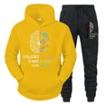 thumbnail image 3 of Conjunto de 2 piezas de sudaderas y pantalones con diseño de tendencia de inteligencia para hombre y mujer, sudaderas divertidas de estilo vintage con diseño de ciencia, chándales de manga larga a la, 3 of 5