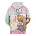 thumbnail image 3 of The Aristocats Mens Womens Novelty Hoodie 3D Print Pullover Hooded Long Sleeve Sweatshirts Tops Blouse with Pocket, 3 of 8