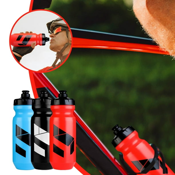Botella de agua aislante para bicicleta 610ml - botella de presión a prueba de fugas con asa para ciclismo y deportes, doble pared aislante para mantener las bebidas frías, tapa deportiva fácil de