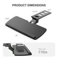 Keyboard Tray Under Desk, 360 Swivel Adjustable Ergonomic Sliding