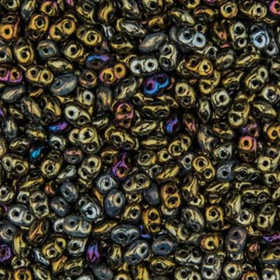 Jet Brown Iris Superduo Beads DU0523980-21415-TB