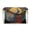 Peacock Art, variant on Women's Leather Clutch Handbags- Removable Shoulder Straps Leather Crossbody Bag(2-in-1), Pixel Sunset