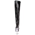 thumbnail image 5 of *6" Stiletto Heel Platform Thigh Boot - Blk Pat/Clr, 7, 5 of 5