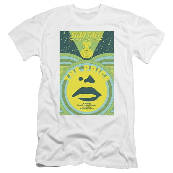 Star Trek Tng Season 3 Episode 8 Premium Canvas Adult Slim Fit 30/1 T-Shirt White