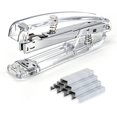 thumbnail image 1 of Office Stapler,Transparent Spring Powered Desktop Stapler - Silver, 1 of 5