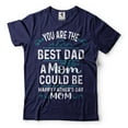 thumbnail image 4 of Happy Father's Day Mom Shirt Mothers Day Mom T-Shirt Mom Gifts Mother Shirt Single Mom Mother Tee (Small Military Green), 4 of 6