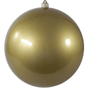 Christmas by Krebs Candy Gold Plastic Shatterproof Giant Ball Ornament, 12"