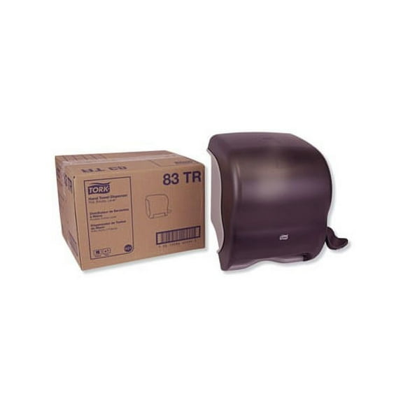 Compact Hand Towel Roll Dispenser 12.49 x 8.6 x 12.82, Smoke