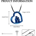 thumbnail image 2 of Heart Urn Necklace for Ashes Stainless Steel Cremation Jewelry Memorial Ash Holder Pendant for Father/Mother/Mom/Dad/Lovers/Couple, 2 of 7