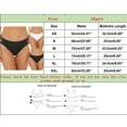 thumbnail image 2 of Xudanell Women Twist Front Bikini Bottoms - V Cut Bathing Suit Bottoms Swimsuit Ruched Swimwear Triangle Pants Spring Summer Sexy Bottom Swim Pants (Black,M), 2 of 4