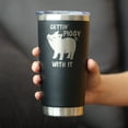 thumbnail image 3 of Bevvee Insulated Travel Tumbler 20 oz Gettin Piggy Gifts for Pig Lovers Tumblers, 3 of 4