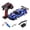 Blue, variant on 1/28 Scale High Speed RC Racing Car 2.4GHz Remote Control Rally Vehicle With LED Lights Independent Suspension Desktop Indoor Outdoor Driving( White )