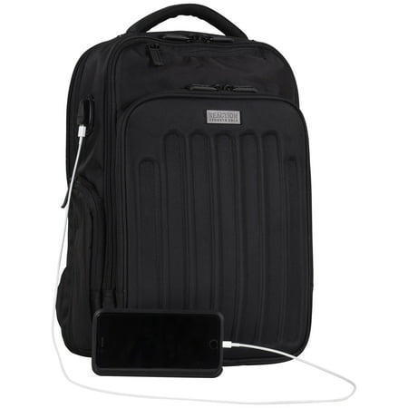 Kenneth Cole Reaction Brooklyn Commuter Backpack Slim 16 Laptop Tablet Anti Theft RFID Business School Travel Bookbag Walmart